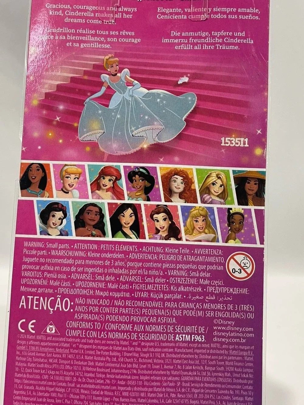 Mattel Cinderella Doll in Shimmering Light Blue Gown